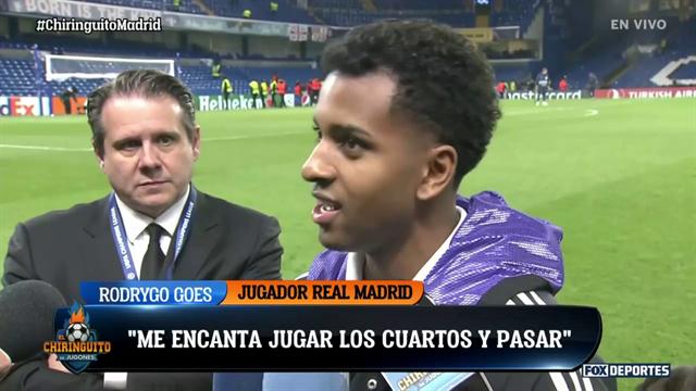 Rodrygo habló tras avanzar con el Real Madrid a semifinales de UCL: El Chiringuito