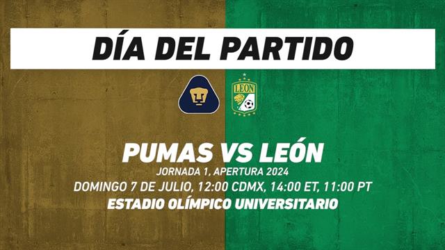 Pumas vs León, frente a frente: Liga MX