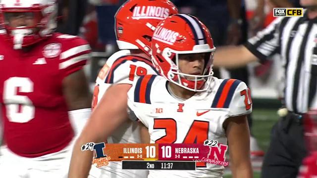 Field Goal, Illinois 10-10 Nebraska: College Football