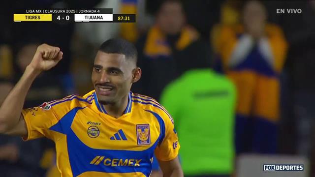 Gol, Tigres 4-0 Tijuana: Liga MX