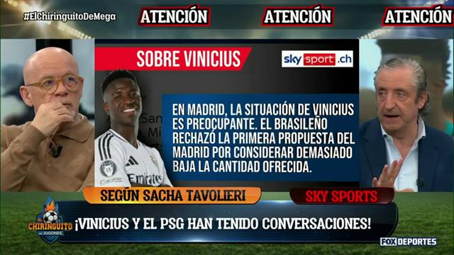 ¿Se va Vinícius? El PSG ya habría contactado al brasileño: El Chiringuito