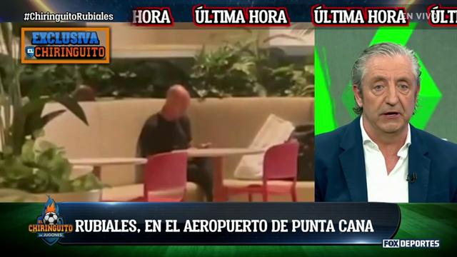 Luis Rubiales fue captado en el aeropuerto esperando vuelo a España: El Chiringuito