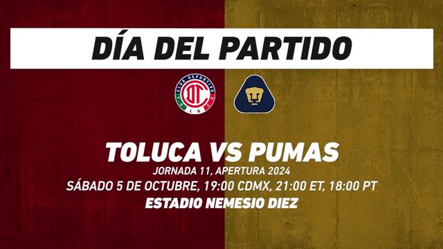 Toluca vs Pumas, frente a frente: Liga MX