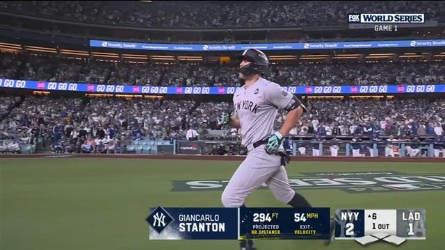 HR, NY Yankees 2-1 LA Dodgers: MLB