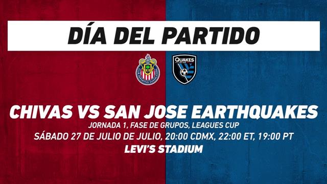 Chivas vs San Jose Earthquakes, frente a frente: futbol