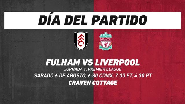 Fulham vs Liverpool, frente a frente: Premier League Fulham vs Liverpool, frente a frente: Premier League