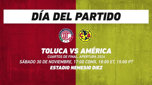 Toluca vs América, frente a frente: Liga MX