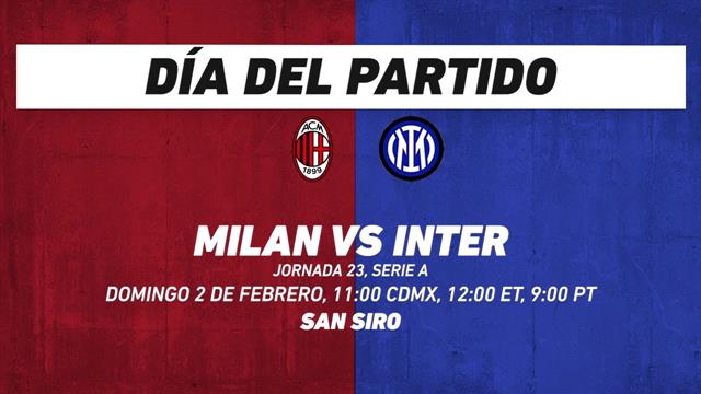 Milan vs Inter, frente a frente: Serie A