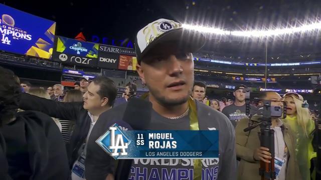 Miguel Rojas al ser campeón con Dodgers: MLB