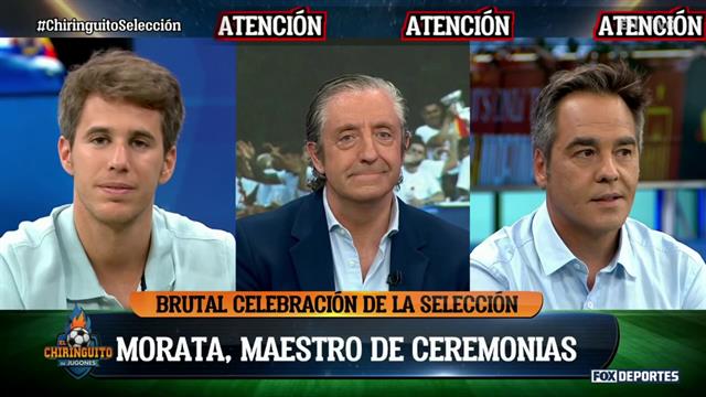 "¿Dónde está Musiala?", Álvaro Morata anima la fiesta de la Selección de España: El Chiringuito