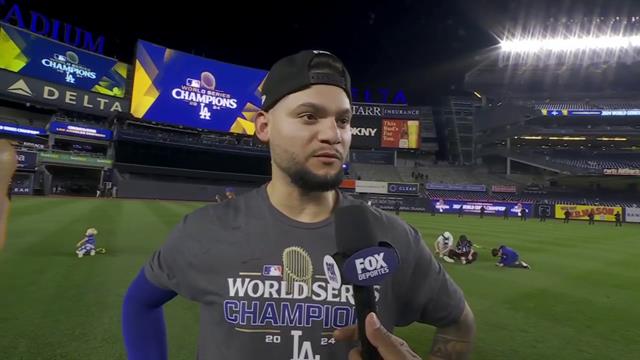 Andy Pages celebra ser campeón con los Dodgers: MLB