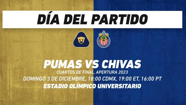 Pumas vs Chivas: Liga MX