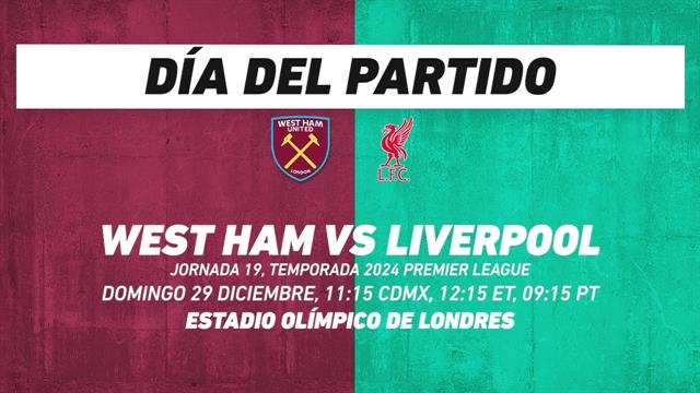West Ham vs Liverpool, frente a frente: Premier League