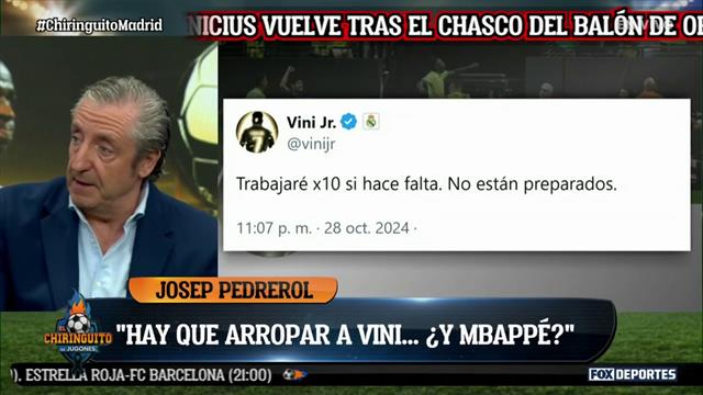 Real Madrid apoyó a Vinícius después de la polémica del Balón de Oro... ¿Y Mbappé?: El Chiringuito