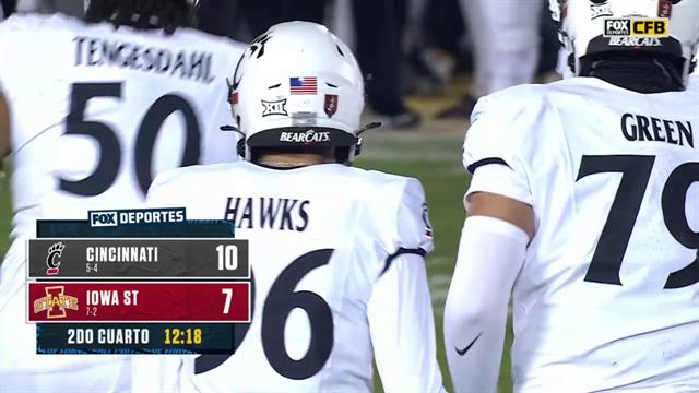 Field goal, Cincinnati 10-7 Iowa St: College Football