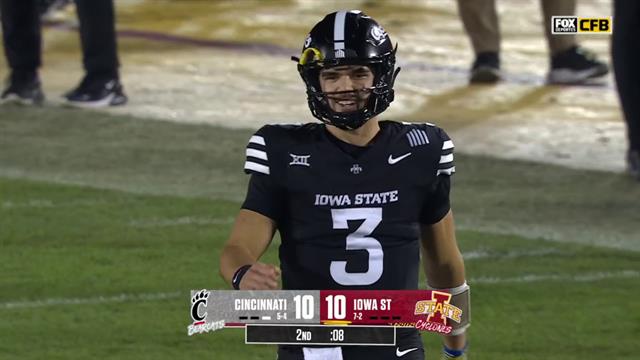 Field goal, Cincinnati 10-10 Iowa St: College Football