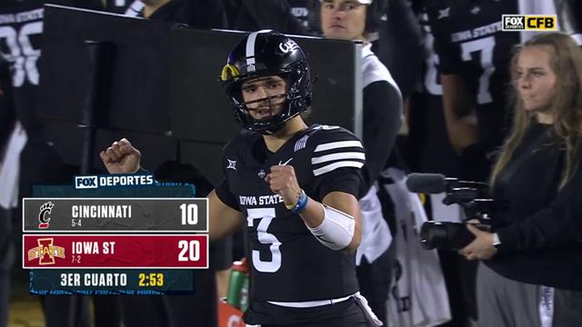 Field goal, Cincinnati 10-20 Iowa St: College Football