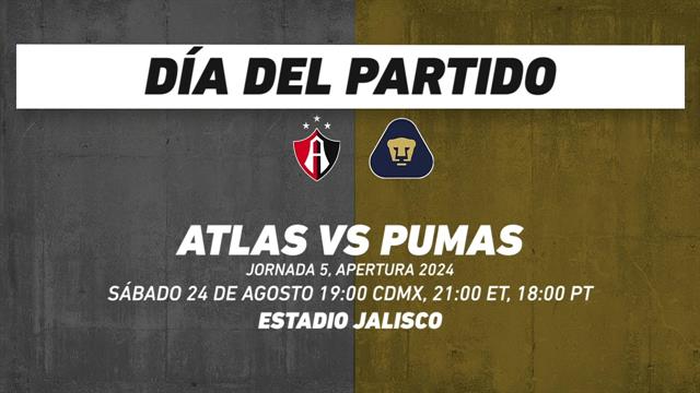 Atlas vs Pumas, frente a frente: Liga MX