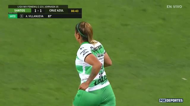 Santos vs Cruz Azul | Gol de Alexia Villanueva | Liga MX Femenil