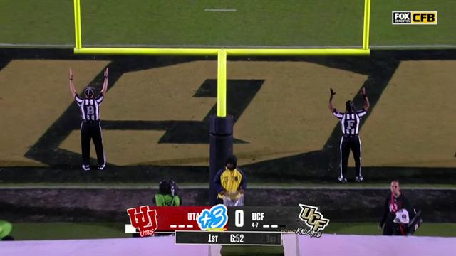 FG, Utah 3-0 UCF: College Football