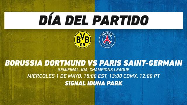 Borussia Dortmund vs PSG, frente a frente: Champions League