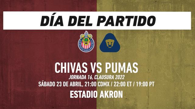 Chivas vs Pumas: Liga MX