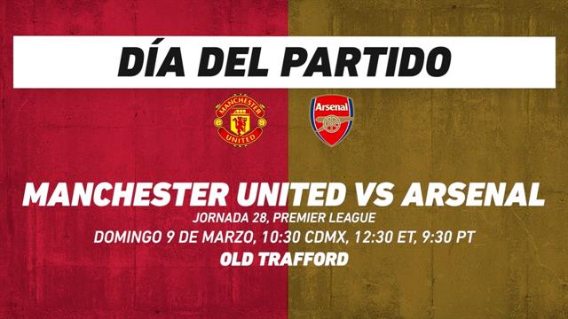 Manchester United vs Arsenal, frente a frente: Premier League