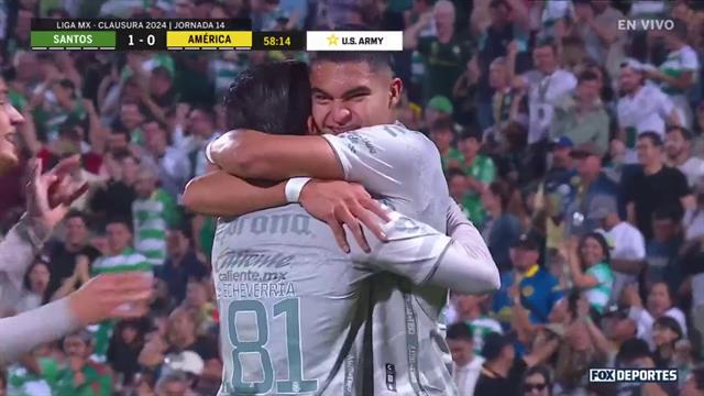 Gol, Santos 1-0 América: Liga MX