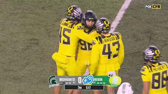 Field Goal, Michigan St 0-24 Oregon: College Football