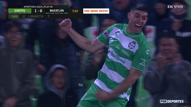 Gol, Santos 1-0 Mazatlán: Liga MX