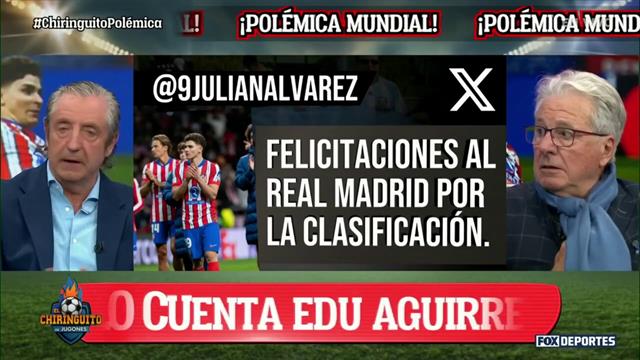 Julian Álvarez habla sobre la eliminación del Atlético de Madrid: El Chiringuito