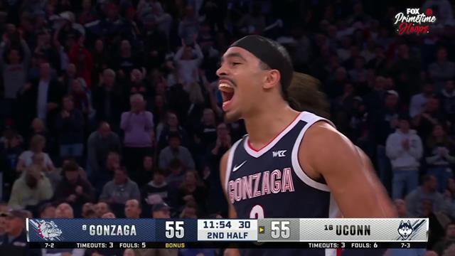 Gonzaga 55-55 UCONN: College Basketball