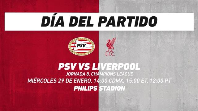 PSV vs Liverpool, frente a frente: Champions League