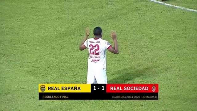 Resumen, Real España 1-1 Real Sociedad: Liga de Honduras