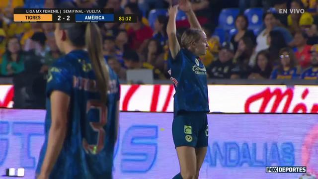 Gol, Tigres 2-2 América: Liga MX Femenil