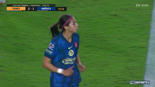 Gol, Tigres 2-1 América: Liga MX Femenil