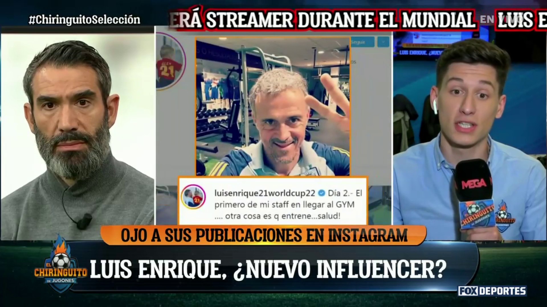 Luis Enrique debuta en Instagram: El Chiringuito