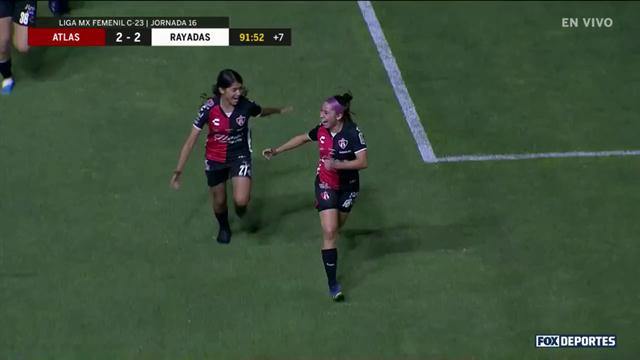 Gol, Atlas 3-2 Rayadas: Liga MX Femenil