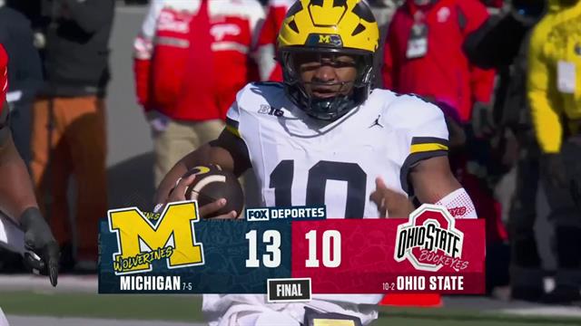 Resumen, Michigan 13-10 Ohio St: College Football