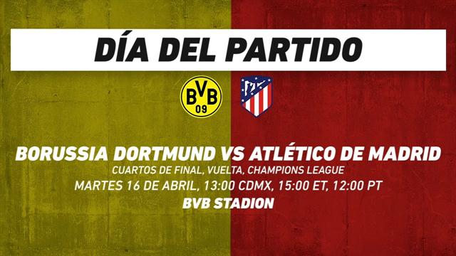 Borussia Dortmund vs Atlético de Madrid, frente a frente: Champions League