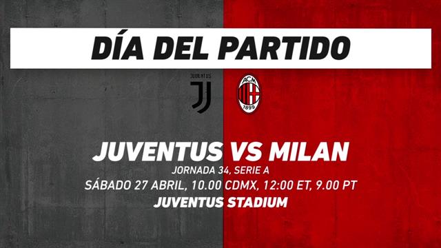 Juventus vs Milan, frente a frente: Serie A