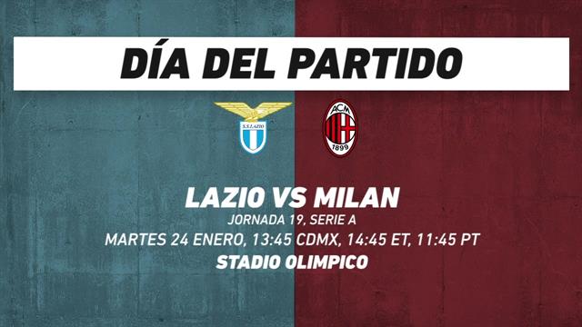Lazio vs Milan, frente a frente: Serie A
