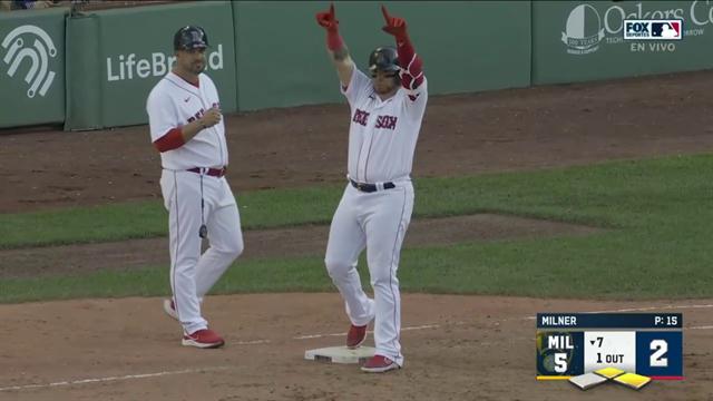 Carrera, Brewers 5-2 Red Sox: MLB