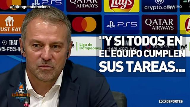 El equipo es la prioridad, Hansi Flick no habla sobre Pedri en el Barcelona: El Chiringuito