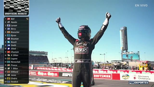 Christopher Bell gana su tercera carrera consecutiva: NASCAR