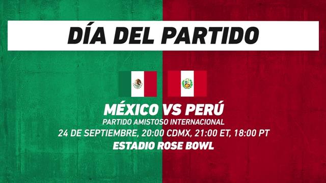 México vs Perú, frente a frente: Amistoso Internacional