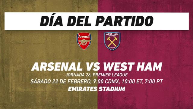 Arsenal vs West Ham, frente a frente: Premier League