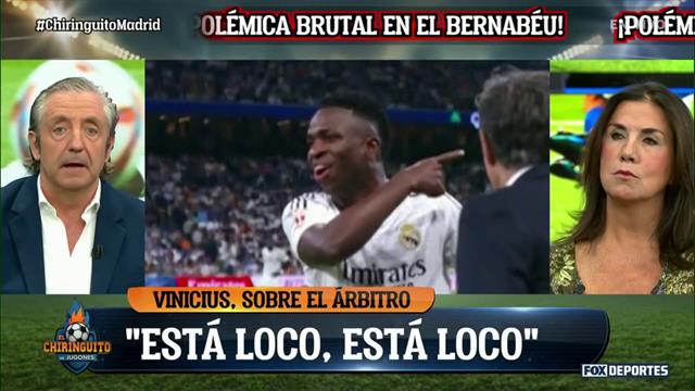 Vinícius le habría dicho "está loco" al árbitro en el partido del Real Madrid: El Chiringuito