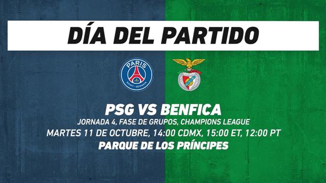 PSG vs Benfica, frente a frente: Champions League