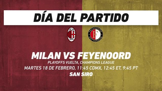 Milan vs Feyenoord, frente a frente: Champions League